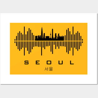 Seoul (서울) Soundwave Posters and Art